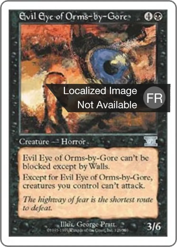 Œil maléfique d'Orms-par-Gore — Classic Sixth Edition — Magic: The Gathering
