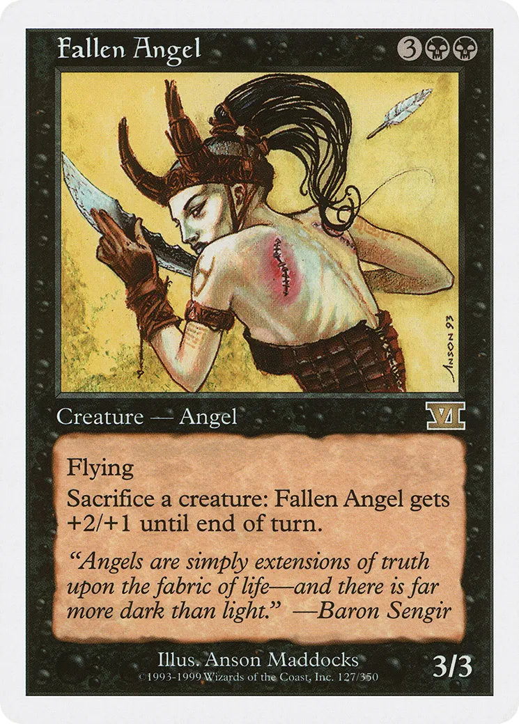 Fallen Angel — Classic Sixth Edition — Magic: The Gathering