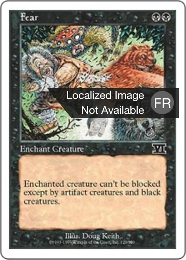 Peur — Classic Sixth Edition — Magic: The Gathering