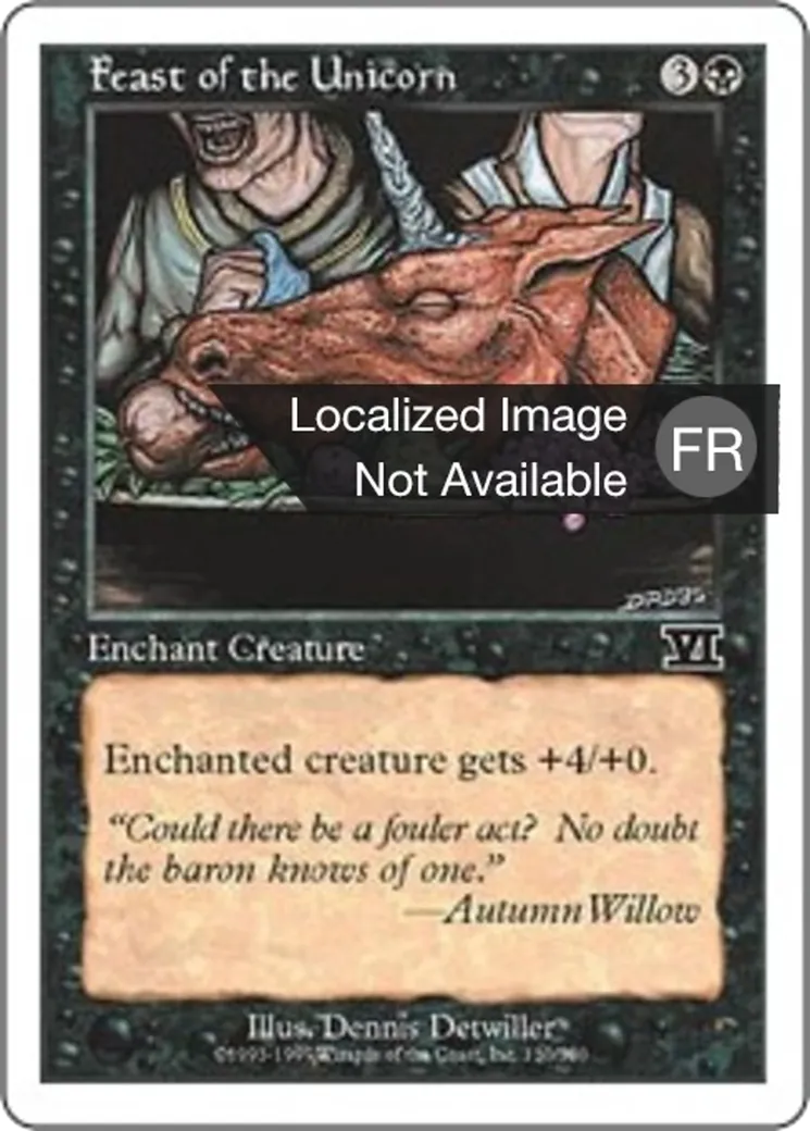 Dévoration de la licorne — Classic Sixth Edition — Magic: The Gathering