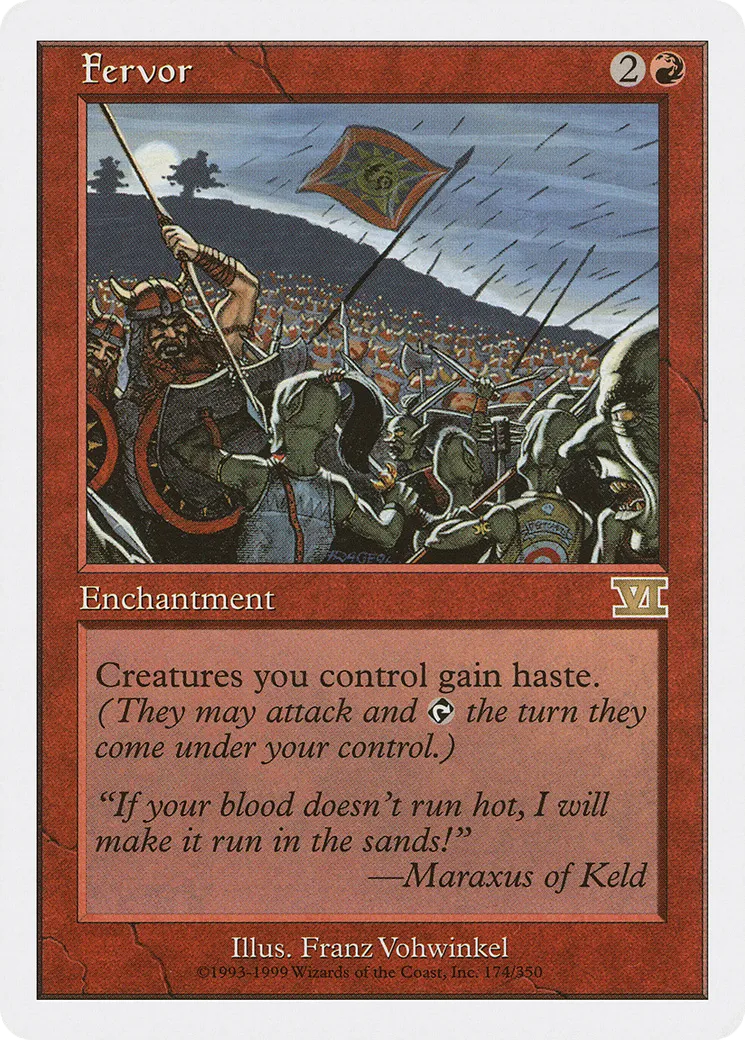 Fervor — Classic Sixth Edition — Magic: The Gathering