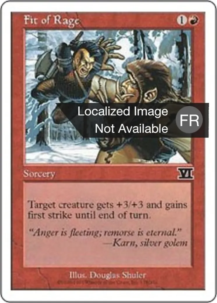 Accès de rage — Classic Sixth Edition — Magic: The Gathering