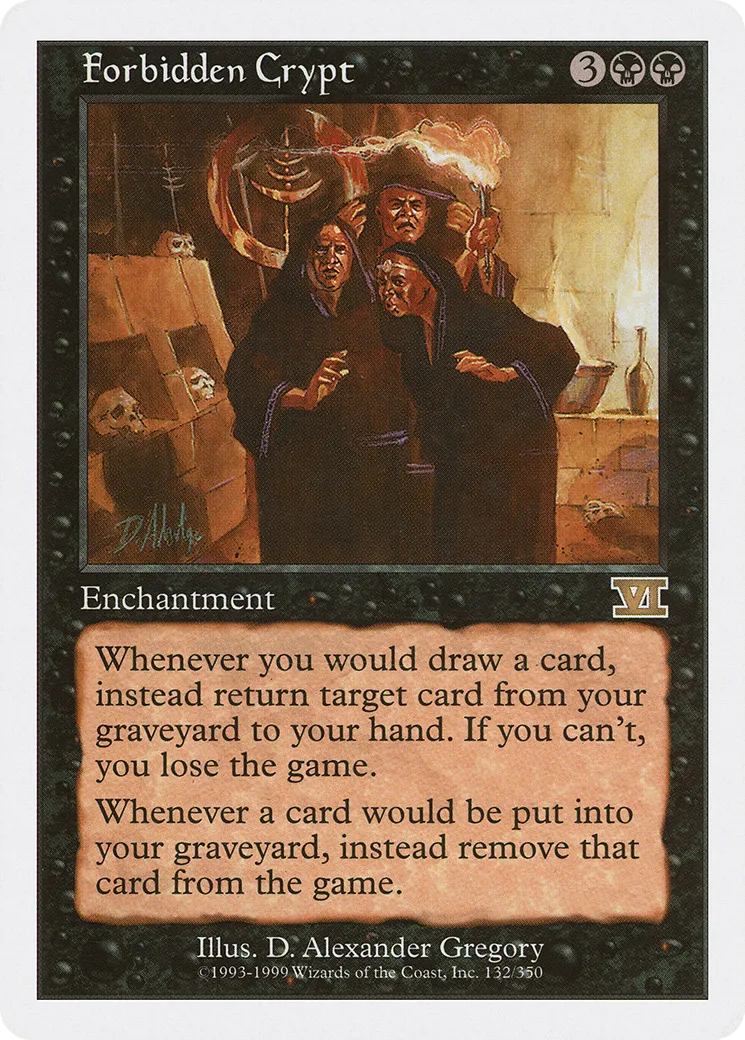Forbidden Crypt — Classic Sixth Edition — Magic: The Gathering