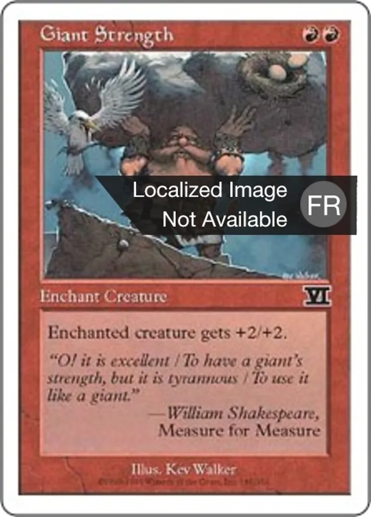 Force de géant — Classic Sixth Edition — Magic: The Gathering