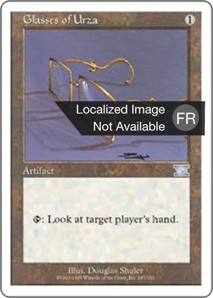 Lunettes d'Urza from Classic Sixth Edition - Magic: The Gathering