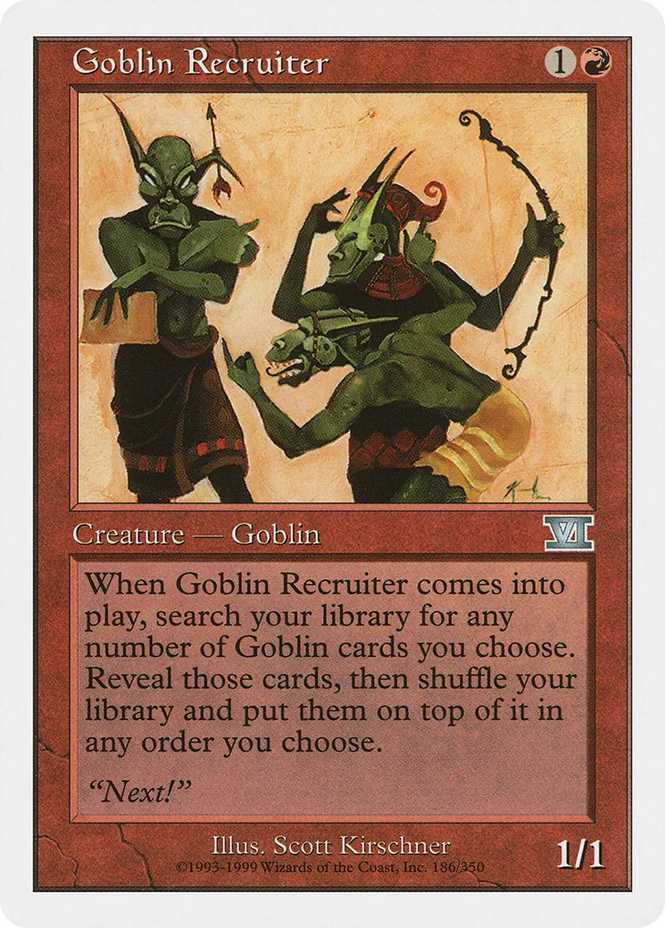 Goblin Recruiter — Classic Sixth Edition — Magic: The Gathering