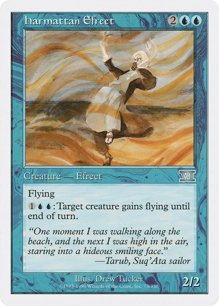Harmattan Efreet — Classic Sixth Edition — Magic: The Gathering