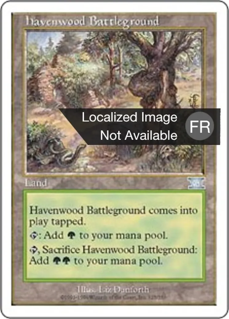 Champ de bataille d'Havrebois — Classic Sixth Edition — Magic: The Gathering