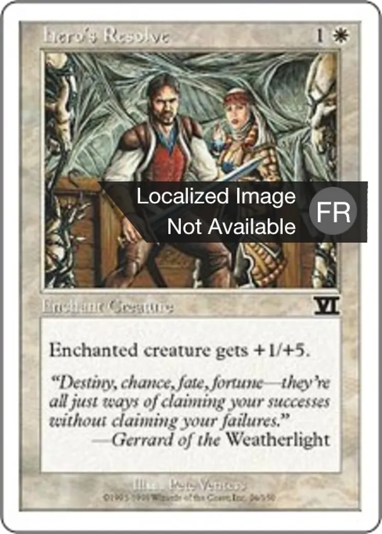 Résolution héroïque from Classic Sixth Edition - Magic: The Gathering