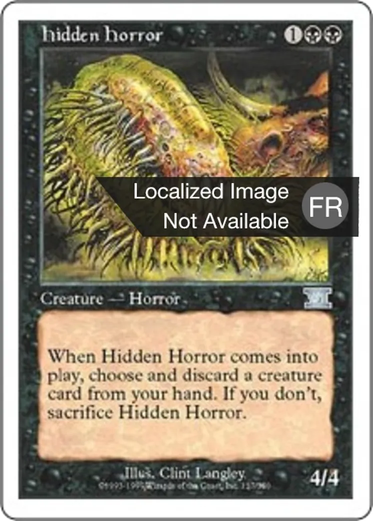 Horreur cachée — Classic Sixth Edition — Magic: The Gathering