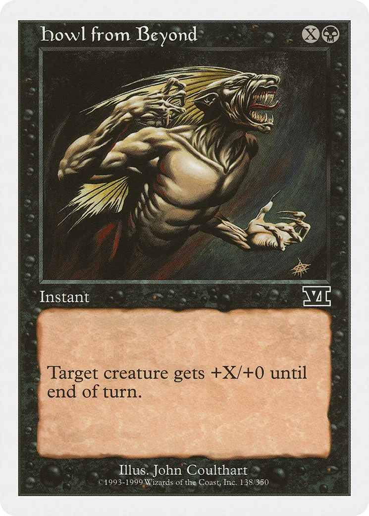 Howl from Beyond — Classic Sixth Edition — Magic: The Gathering