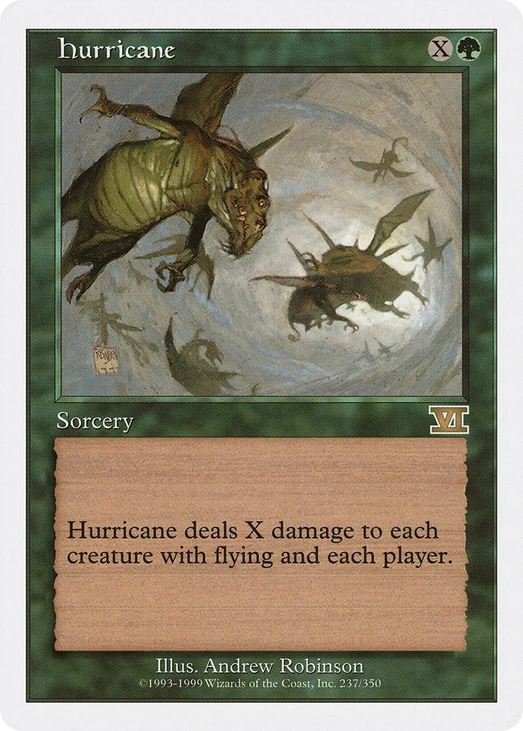 Hurricane — Classic Sixth Edition — Magic: The Gathering