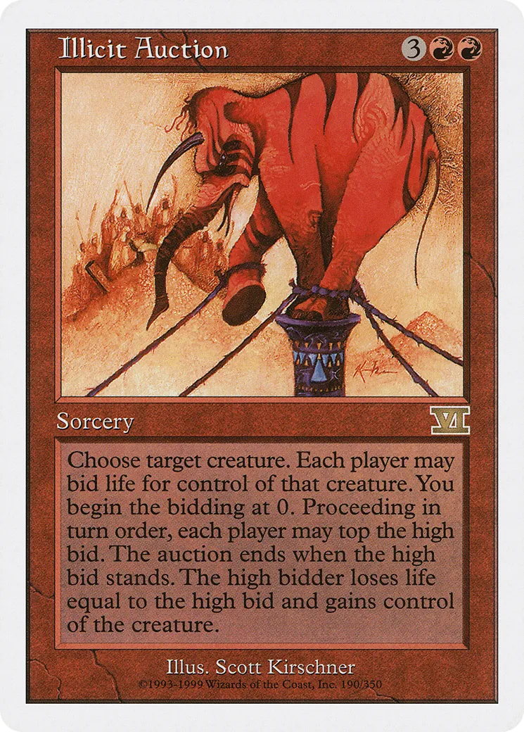 Illicit Auction — Classic Sixth Edition — Magic: The Gathering