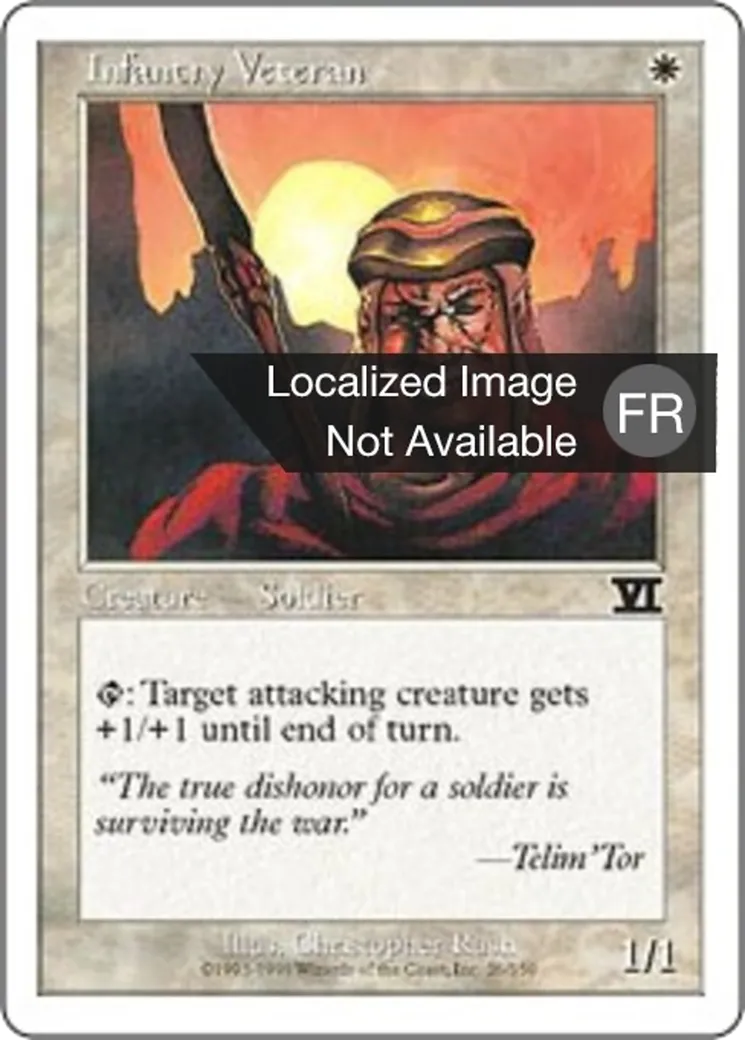 Vétéran de l'infanterie — Classic Sixth Edition — Magic: The Gathering