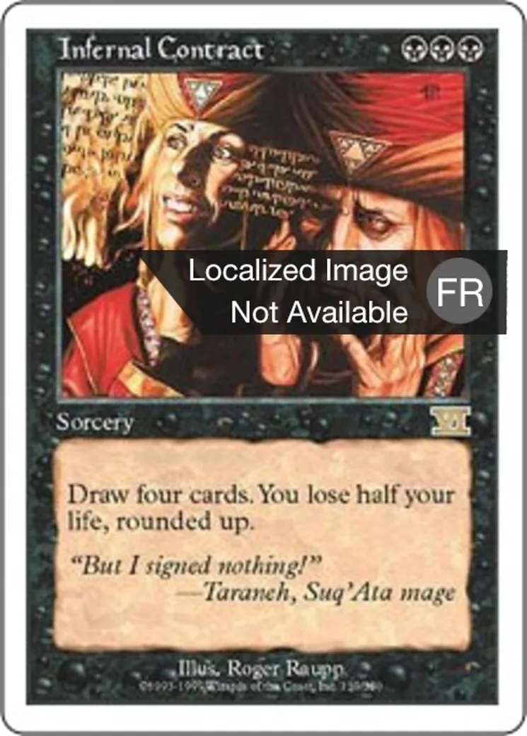 Pacte avec les enfers — Classic Sixth Edition — Magic: The Gathering