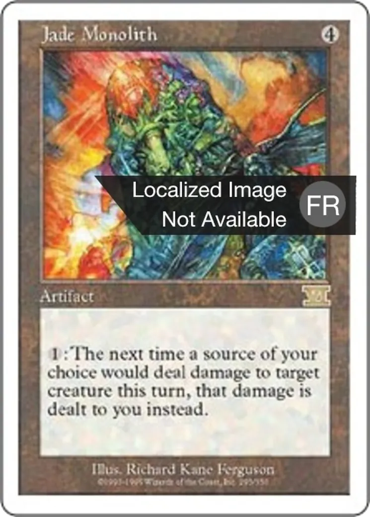 Monolithe de jade — Classic Sixth Edition — Magic: The Gathering