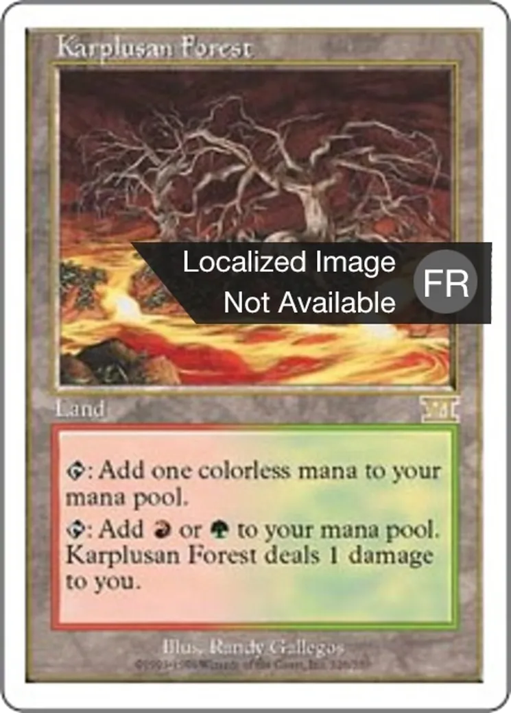 Forêt de Karpluse — Classic Sixth Edition — Magic: The Gathering