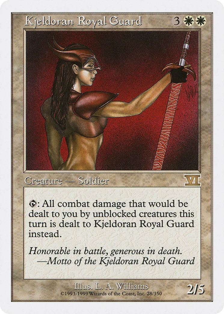 Kjeldoran Royal Guard — Classic Sixth Edition — Magic: The Gathering