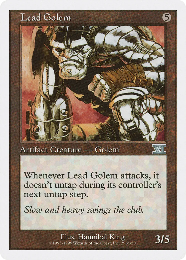 Lead Golem — Classic Sixth Edition — Magic: The Gathering