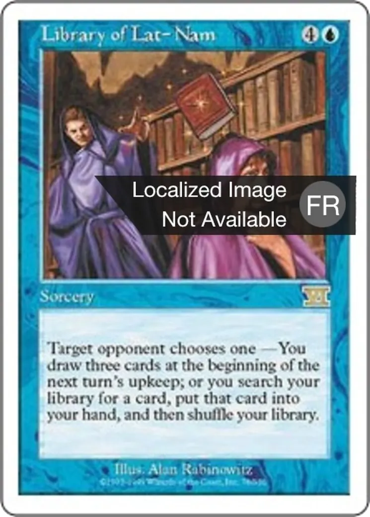 Bibliothèque de Lat-Nam — Classic Sixth Edition — Magic: The Gathering