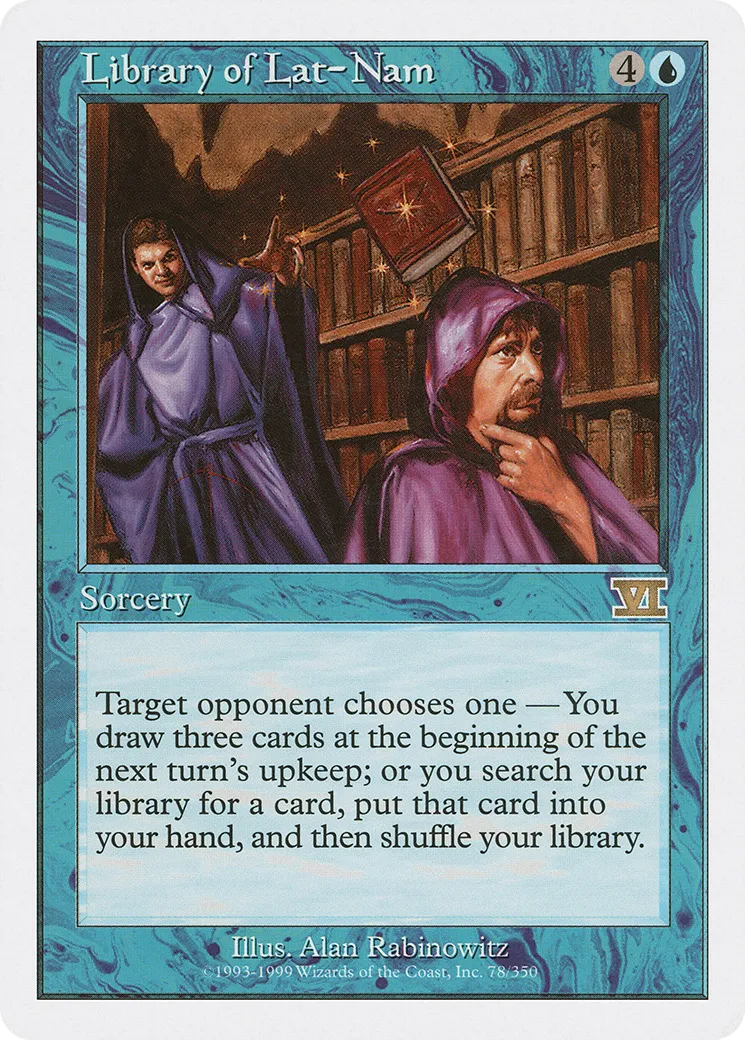 Library of Lat-Nam — Classic Sixth Edition — Magic: The Gathering
