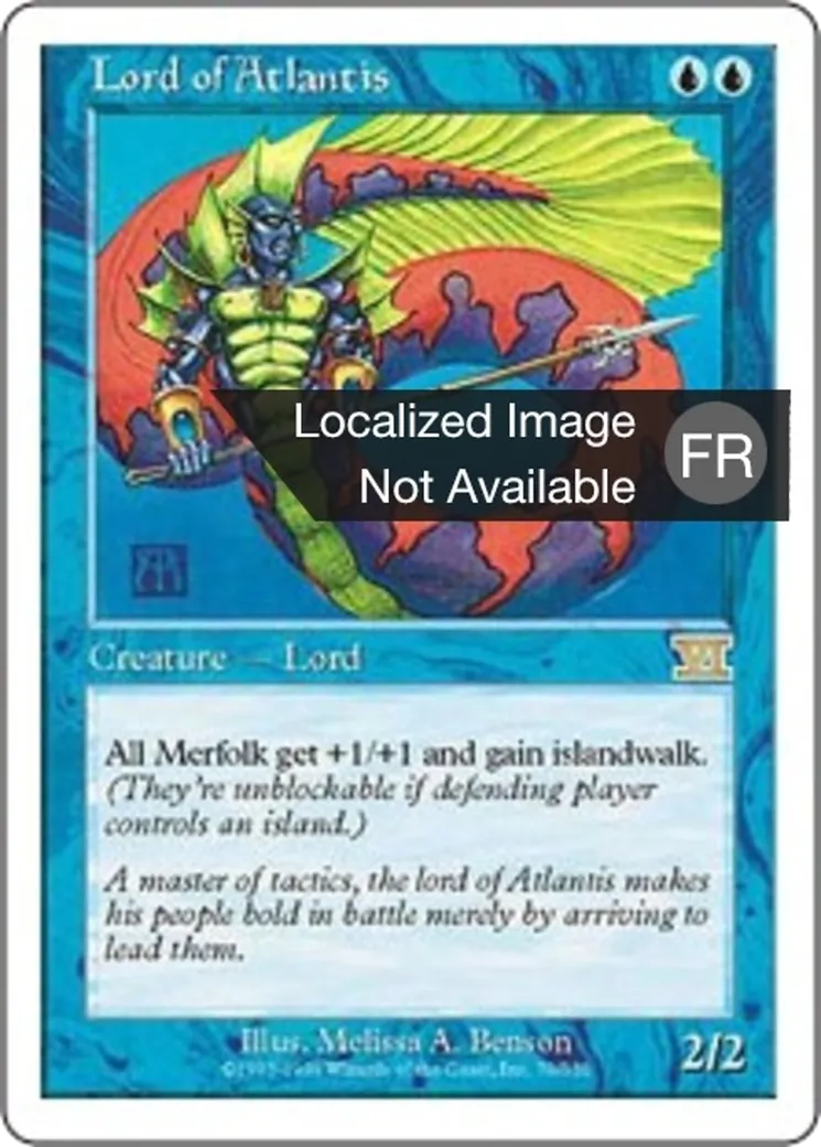 Seigneur de l'Atlantide — Classic Sixth Edition — Magic: The Gathering