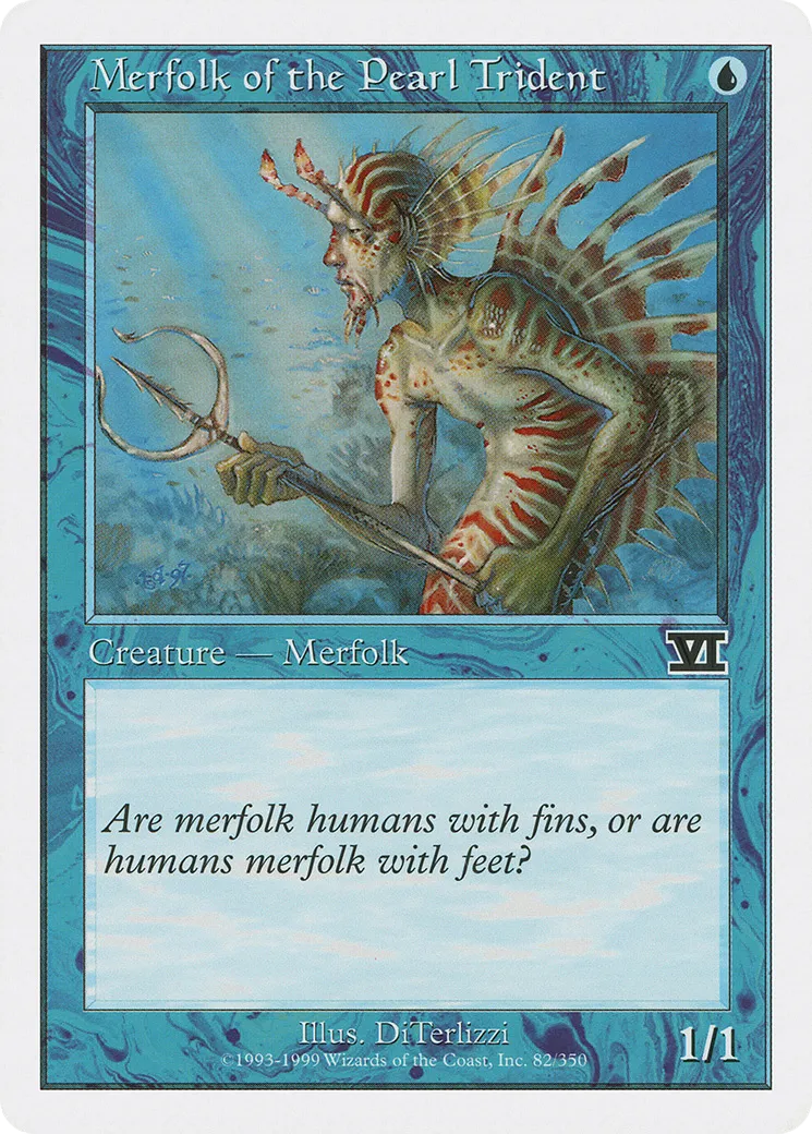 Merfolk of the Pearl Trident from Classic Sixth Edition - Magic: The Gathering