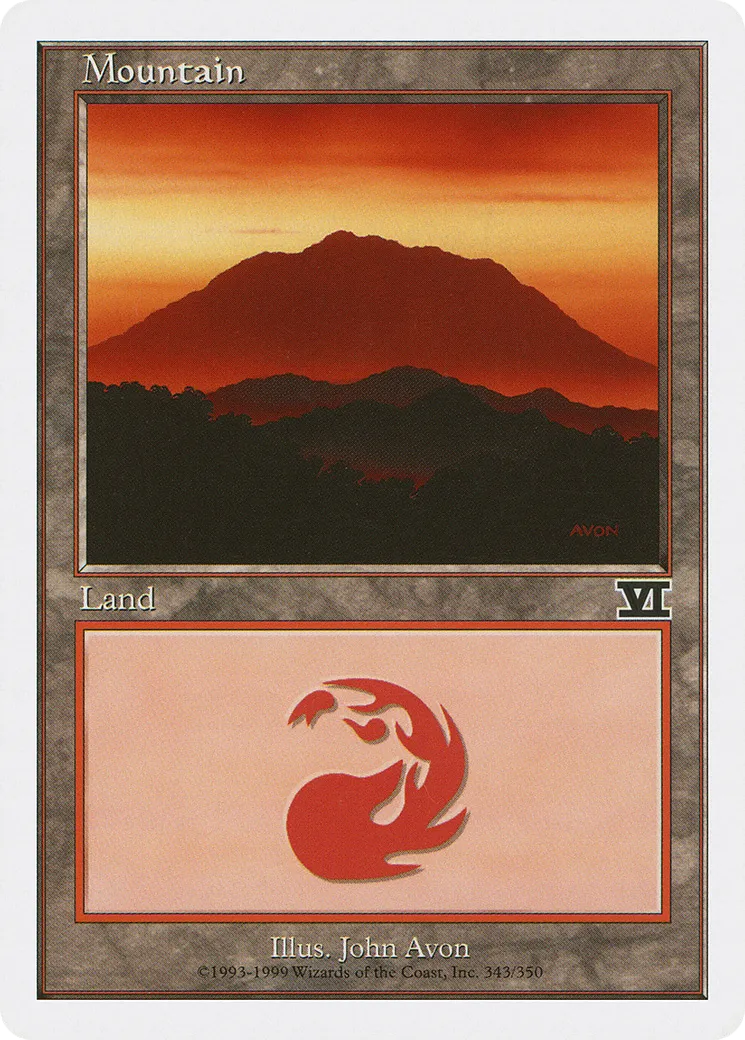 Mountain — Classic Sixth Edition — Magic: The Gathering