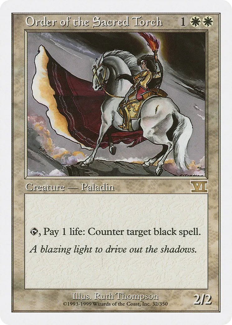 Order of the Sacred Torch — Classic Sixth Edition — Magic: The Gathering
