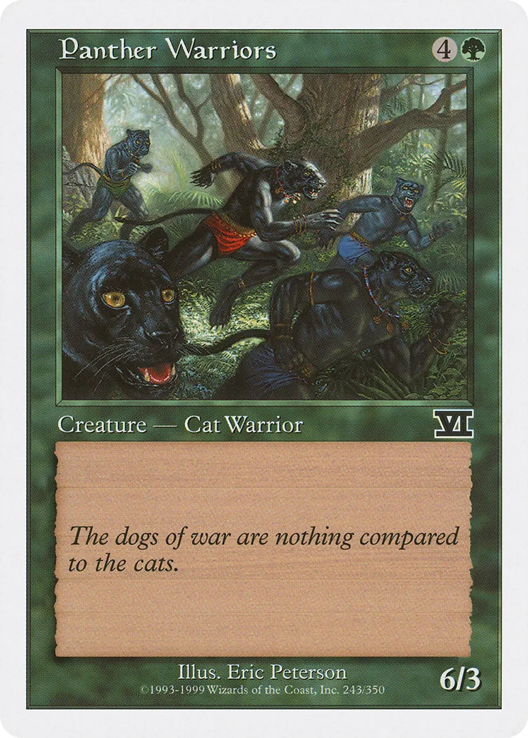Panther Warriors — Classic Sixth Edition — Magic: The Gathering