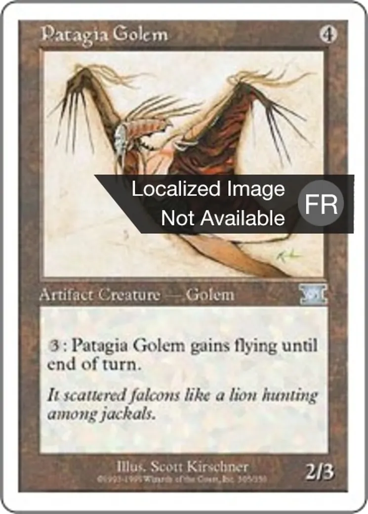Golem à patagia — Classic Sixth Edition — Magic: The Gathering