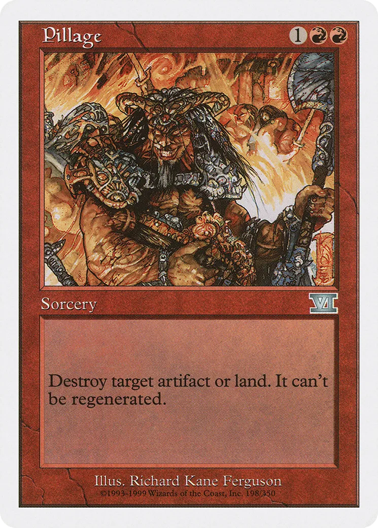 Pillage from Classic Sixth Edition - Magic: The Gathering