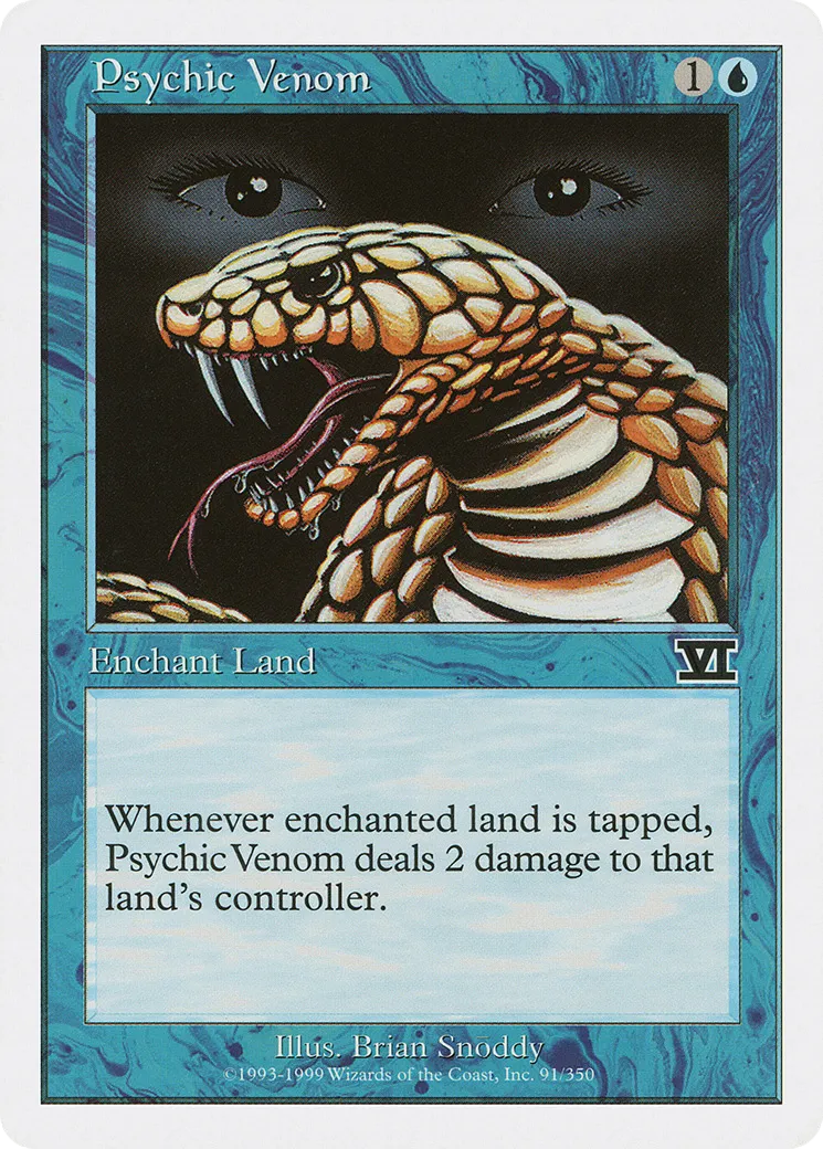 Psychic Venom — Classic Sixth Edition — Magic: The Gathering