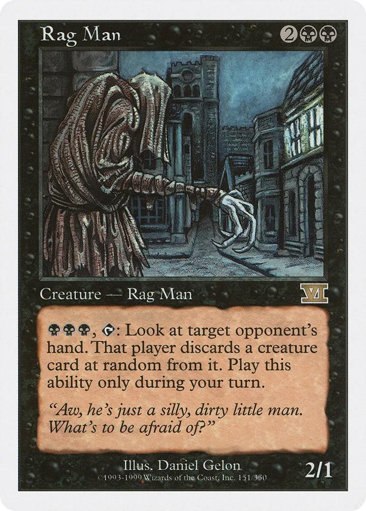 Rag Man — Classic Sixth Edition — Magic: The Gathering
