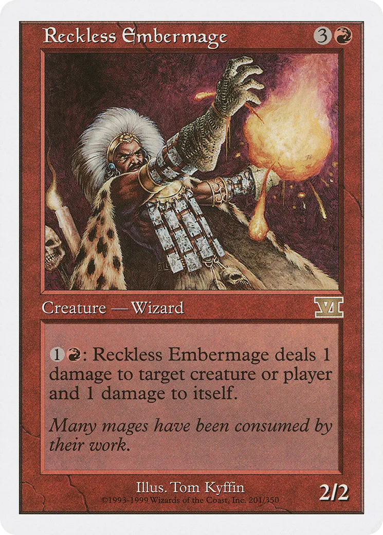 Reckless Embermage from Classic Sixth Edition - Magic: The Gathering
