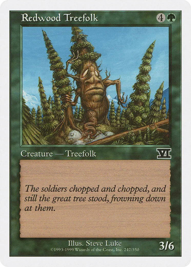 Redwood Treefolk — Classic Sixth Edition — Magic: The Gathering