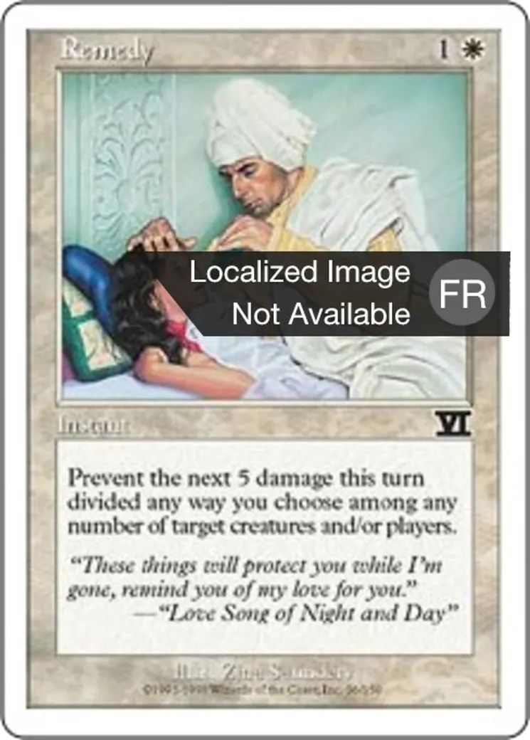 Remède — Classic Sixth Edition — Magic: The Gathering