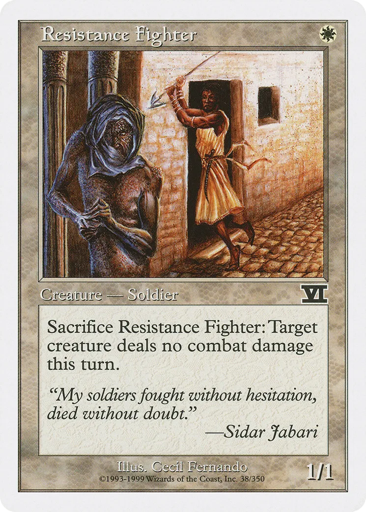Resistance Fighter — Classic Sixth Edition — Magic: The Gathering