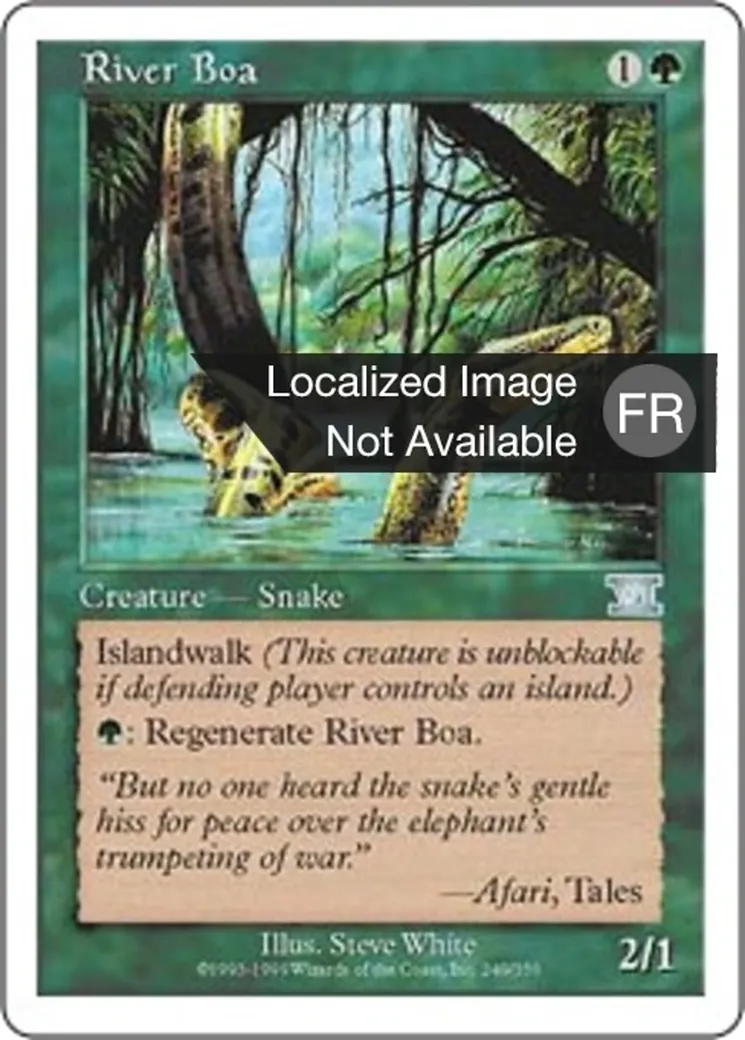 Boa des rivières — Classic Sixth Edition — Magic: The Gathering