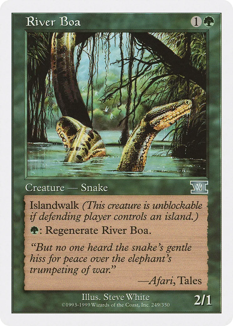 River Boa — Classic Sixth Edition — Magic: The Gathering