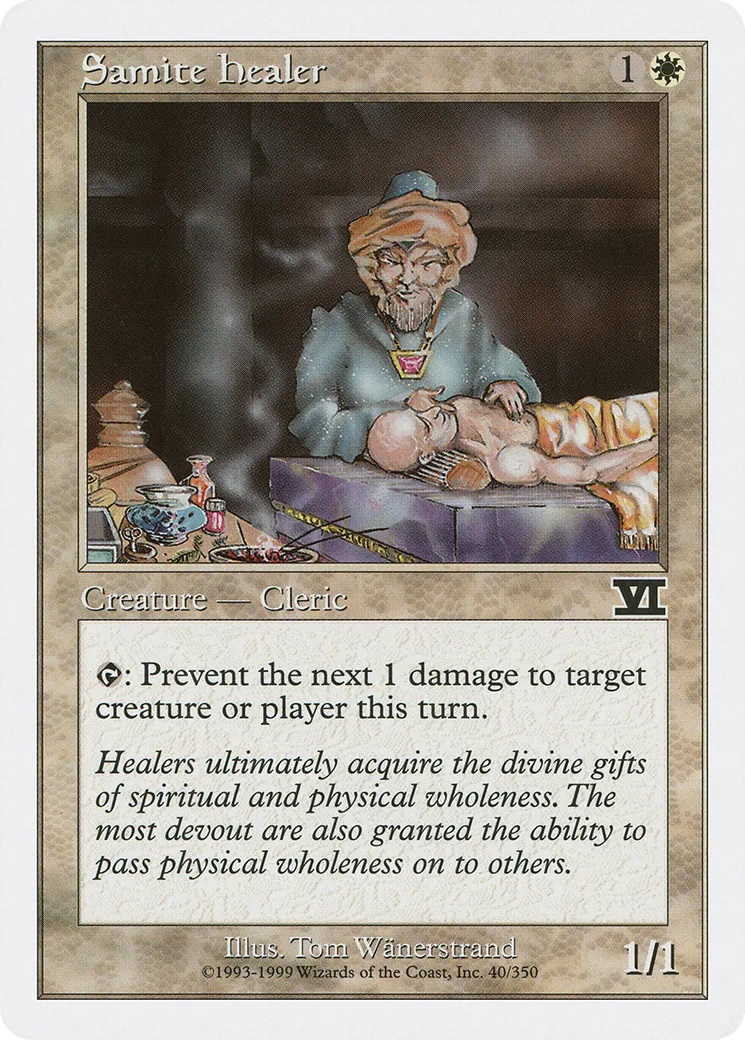 Samite Healer — Classic Sixth Edition — Magic: The Gathering