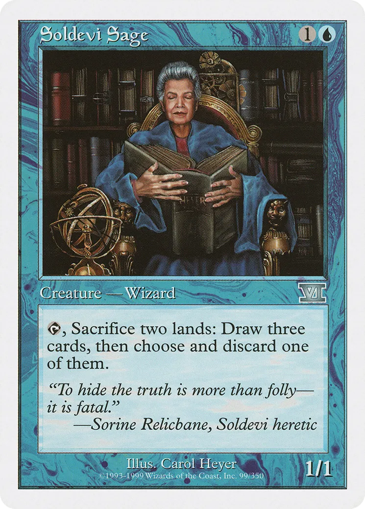 Soldevi Sage from Classic Sixth Edition - Magic: The Gathering