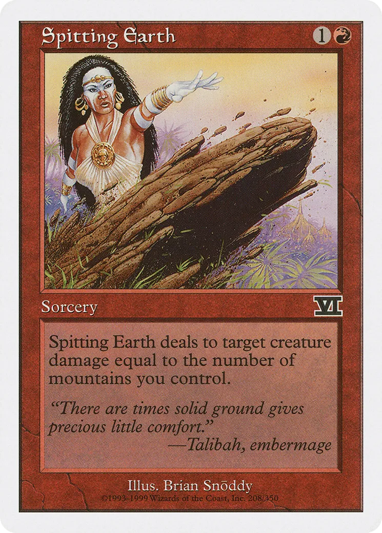 Expectoration tellurique — Classic Sixth Edition — Magic: The Gathering