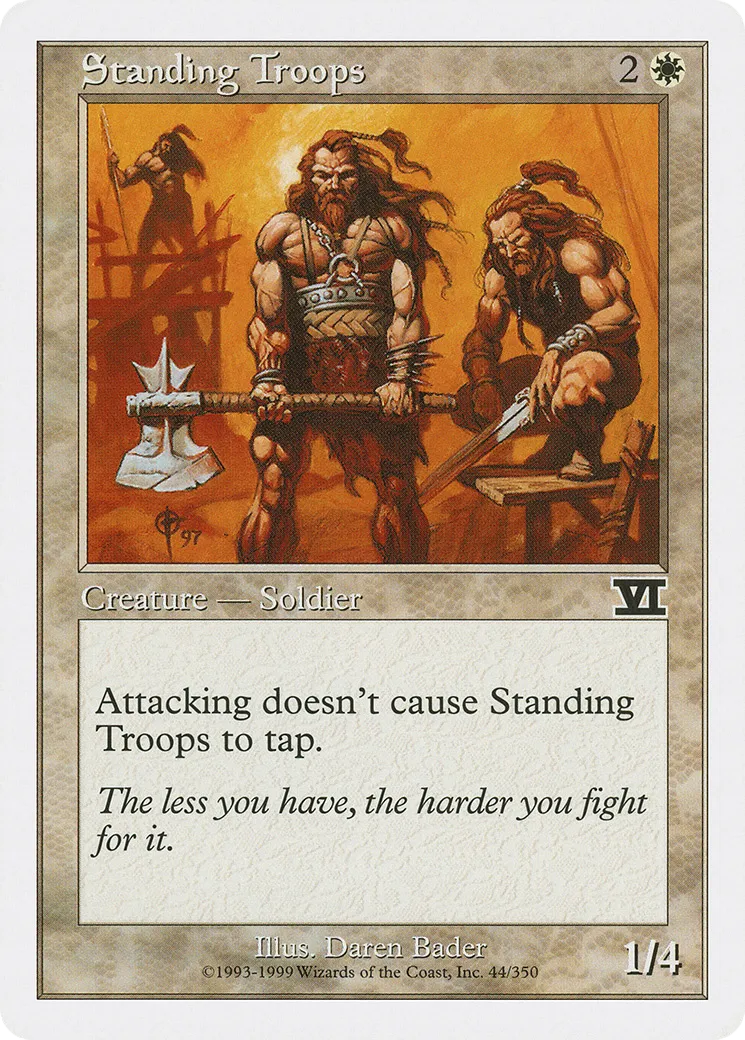 Standing Troops — Classic Sixth Edition — Magic: The Gathering