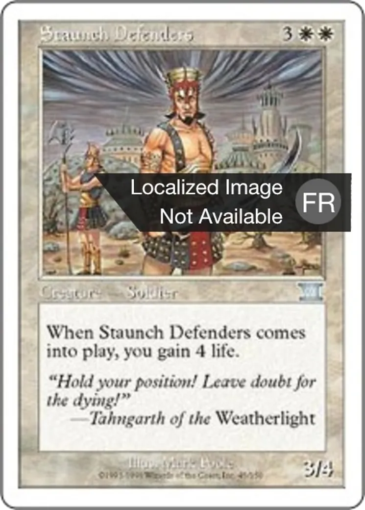 Défenseurs inébranlables from Classic Sixth Edition - Magic: The Gathering