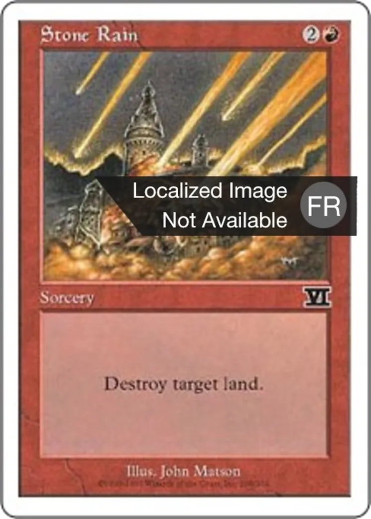 Pluie de pierres — Classic Sixth Edition — Magic: The Gathering