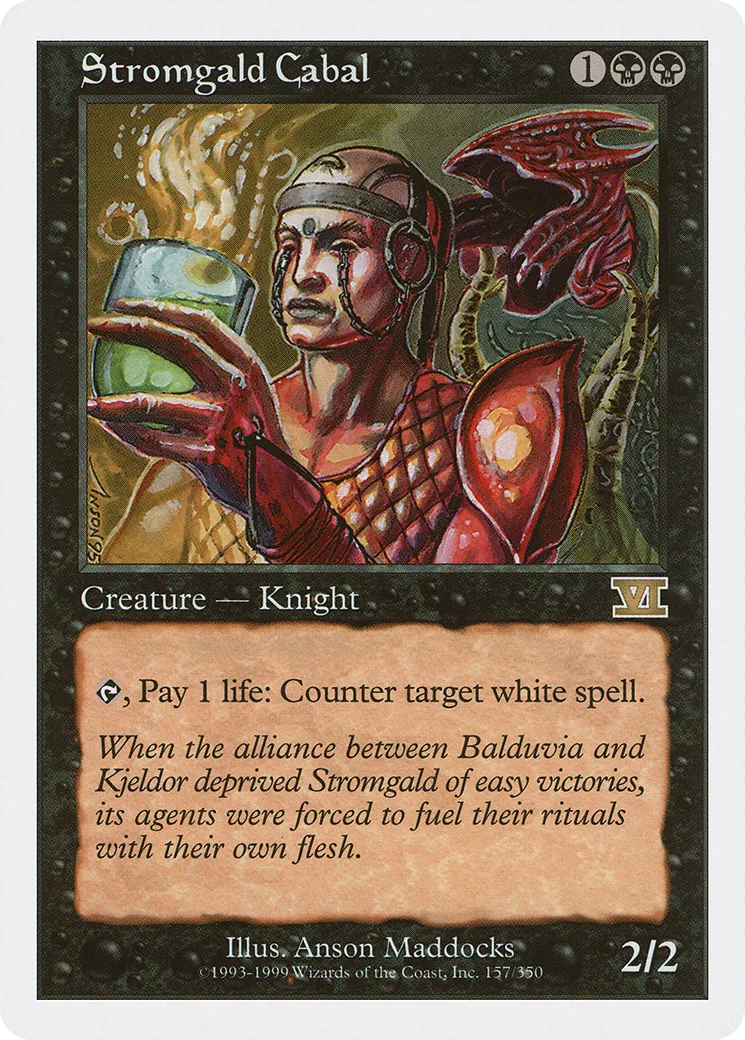 Stromgald Cabal — Classic Sixth Edition — Magic: The Gathering