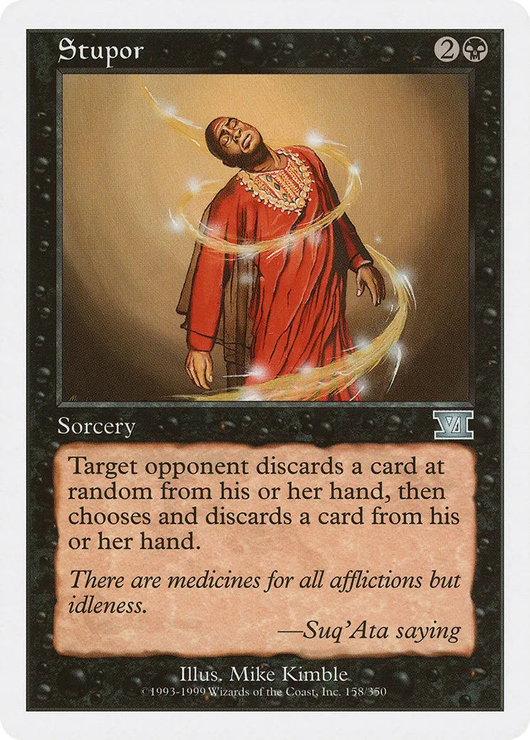 Stupor — Classic Sixth Edition — Magic: The Gathering