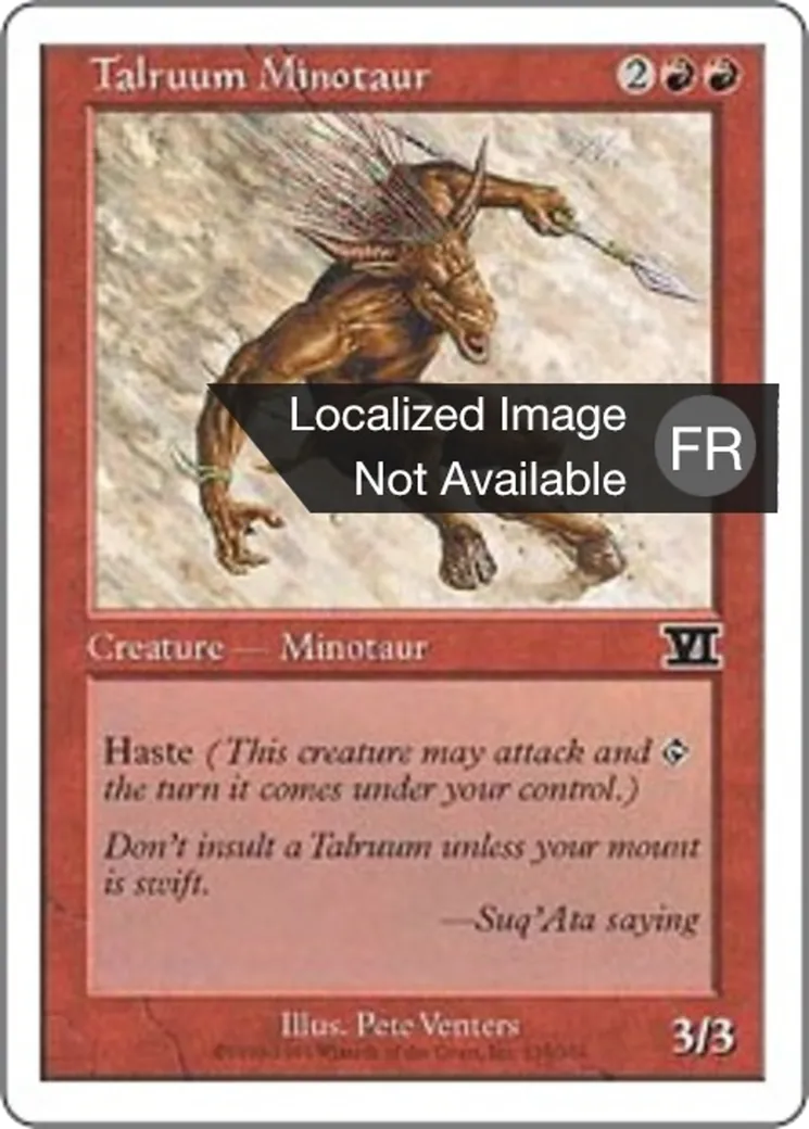 Minotaure Talruùm — Classic Sixth Edition — Magic: The Gathering