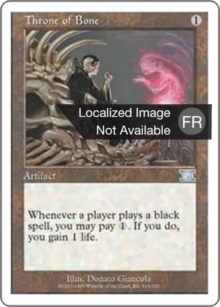 Trône d'os — Classic Sixth Edition — Magic: The Gathering